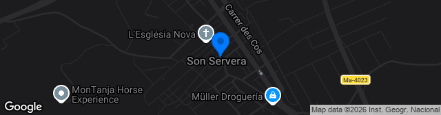 Map showing Estadio Son Servera