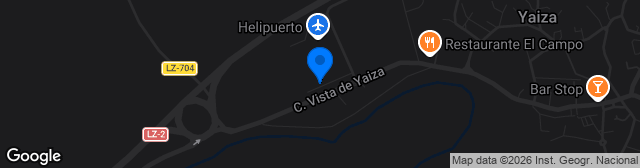 Map showing Estadio Municipal de Yaiza