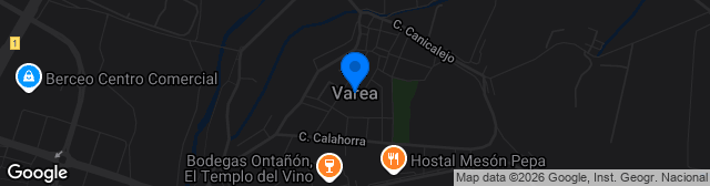 Map showing Estadio Municipal de Varea