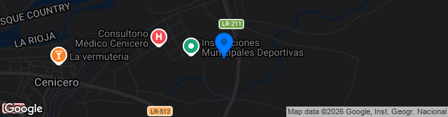 Map showing Estadio de Las Viñas