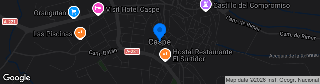 Map showing Estadio Los Rosales