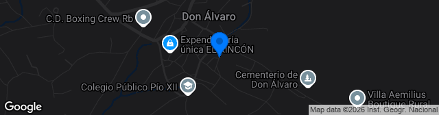 Map showing Estadio Municipal Pedro Manuel Barrero Macias
