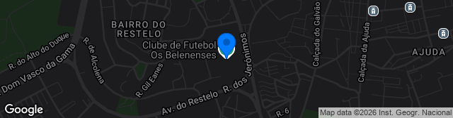 Map showing Estádio do Restelo