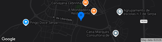 Map showing Campo Sintético Complexo Desportivo Manuel Baião