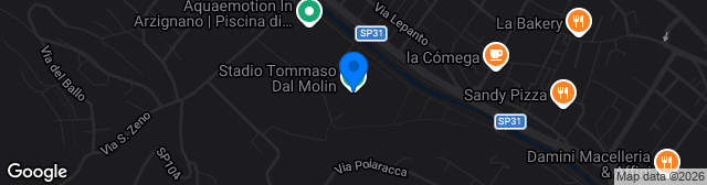 Map showing Stadio Tommaso Dal Molin