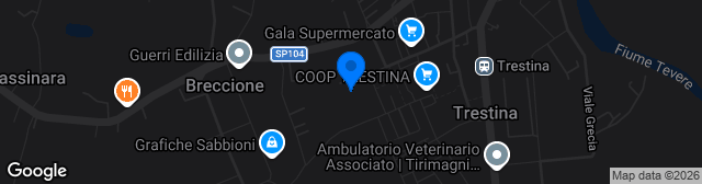 Map showing Stadio Lorenzo Casini