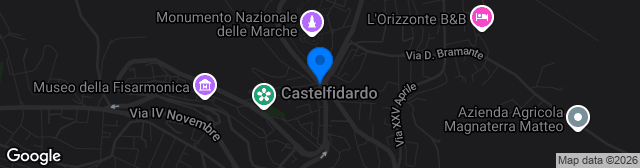 Map showing Nuovo Stadio Comunale G.Mancini