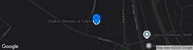 Map showing Stadion Miejski