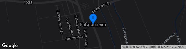 Map showing Sportplatz Fußgönheim