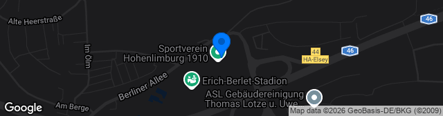 Map showing Kirchenberg-Stadion