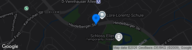 Map showing Sportplatz GS Heidelberger Strasse