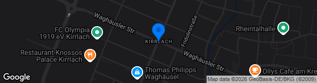 Map showing Waldstadion Kirrlach