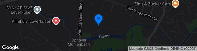 Map showing Kunstrasen SV Schlebusch