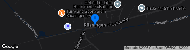Map showing Rüssingen Rasenplatz