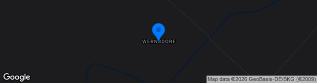 Map showing Sportplatz Wernsdorf