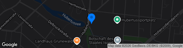 Map showing Hubertus-Sportplatz