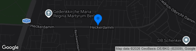 Map showing Sportplatz Heckerdamm