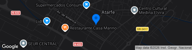Map showing Estadio Municipal