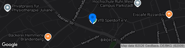Map showing Sportanlagen VfB Speldorf
