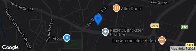 Map showing Stade James Delarue