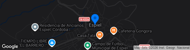 Map showing Campo de Fútbol Municipal
