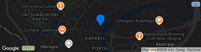 Map showing Estadio Zubipe