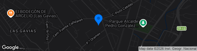 Map showing Estadio Francisco Peraza