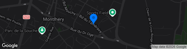 Map showing Stade d'Honneur Paul Desgouillons