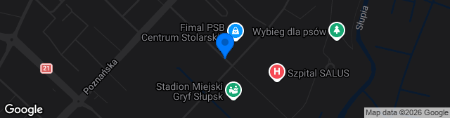 Map showing Stadion ul. Zielona