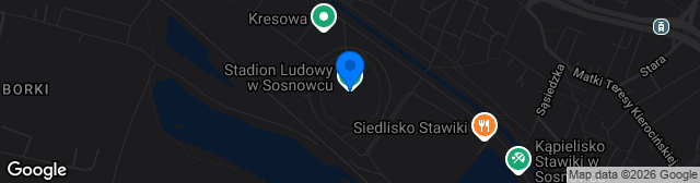 Map showing Stadion Ludowy