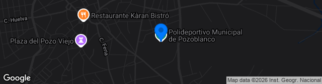 Map showing Estadio Municipal Pozoblanco