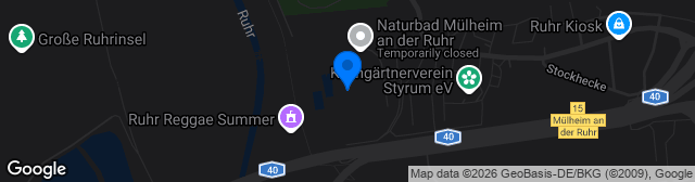 Map showing RuhrStadion