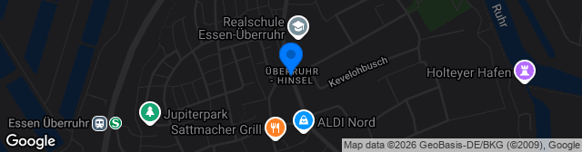 Map showing Kunstrasenplat BSA Überruhr unten