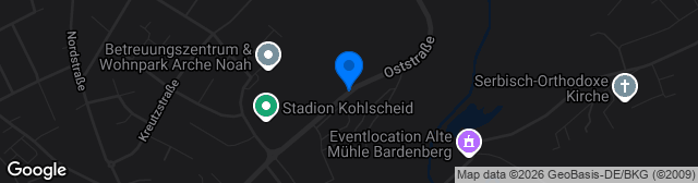 Map showing Stadion Oststraße