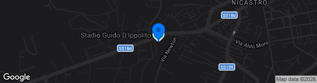 Map showing Stadio Guido D'Ippolito