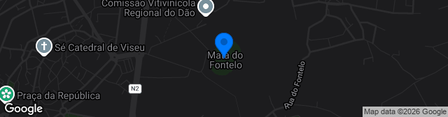 Map showing Estádio Municipal do Fontelo