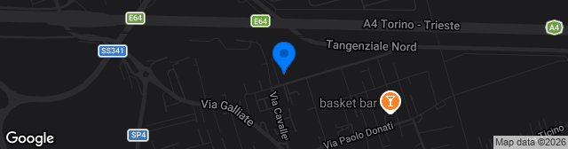 Map showing Campo Sportivo Romentino