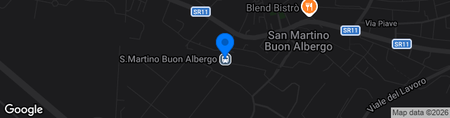 Map showing Campo San Martino Buon Albergo