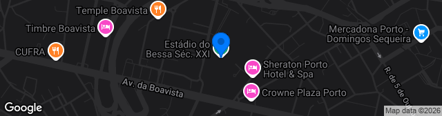 Map showing Estádio do Bessa Século XXI