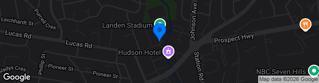 Map showing Blacktown City Sports Centre Main