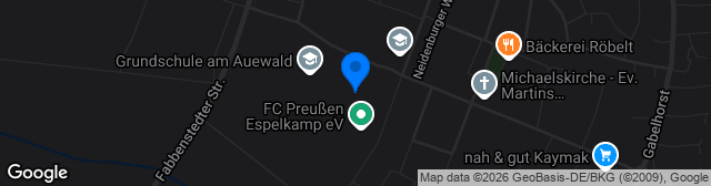 Map showing Sportpark Mittwald (Kunstrasenplatz)