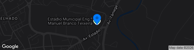 Map showing Estádio Municipal Eng. Manuel Branco Teixeira