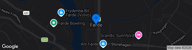 Map showing Førde Stadion