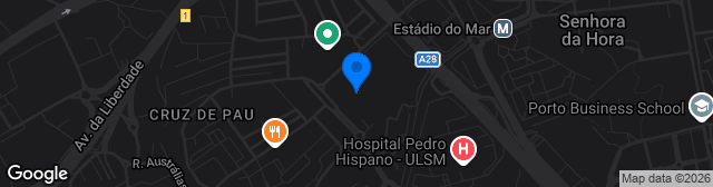 Map showing Estádio do Mar