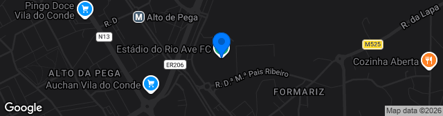 Map showing Estádio do Rio Ave Futebol Clube