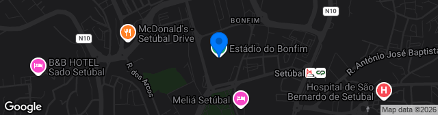 Map showing Estádio do Bonfim