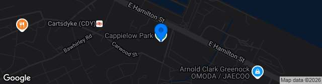 Map showing Cappielow Park
