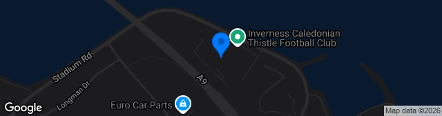 Map showing Tulloch Caledonian Stadium