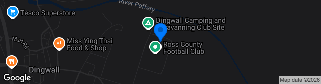 Map showing Global Energy Stadium