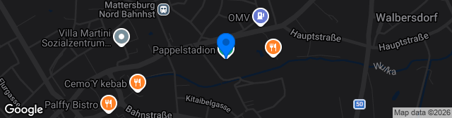 Map showing Pappelstadion